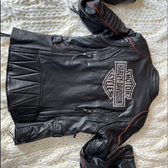 HARLEY DAVIDSON Leather Riding Jacket for Women, size Small - Picture 3 of 7